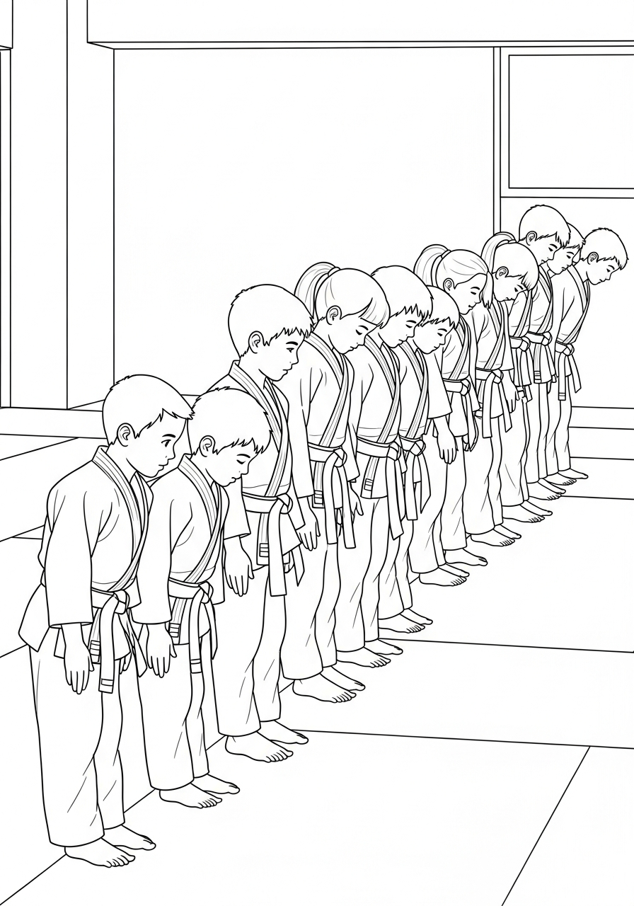 disegni Judo da colorare gratis