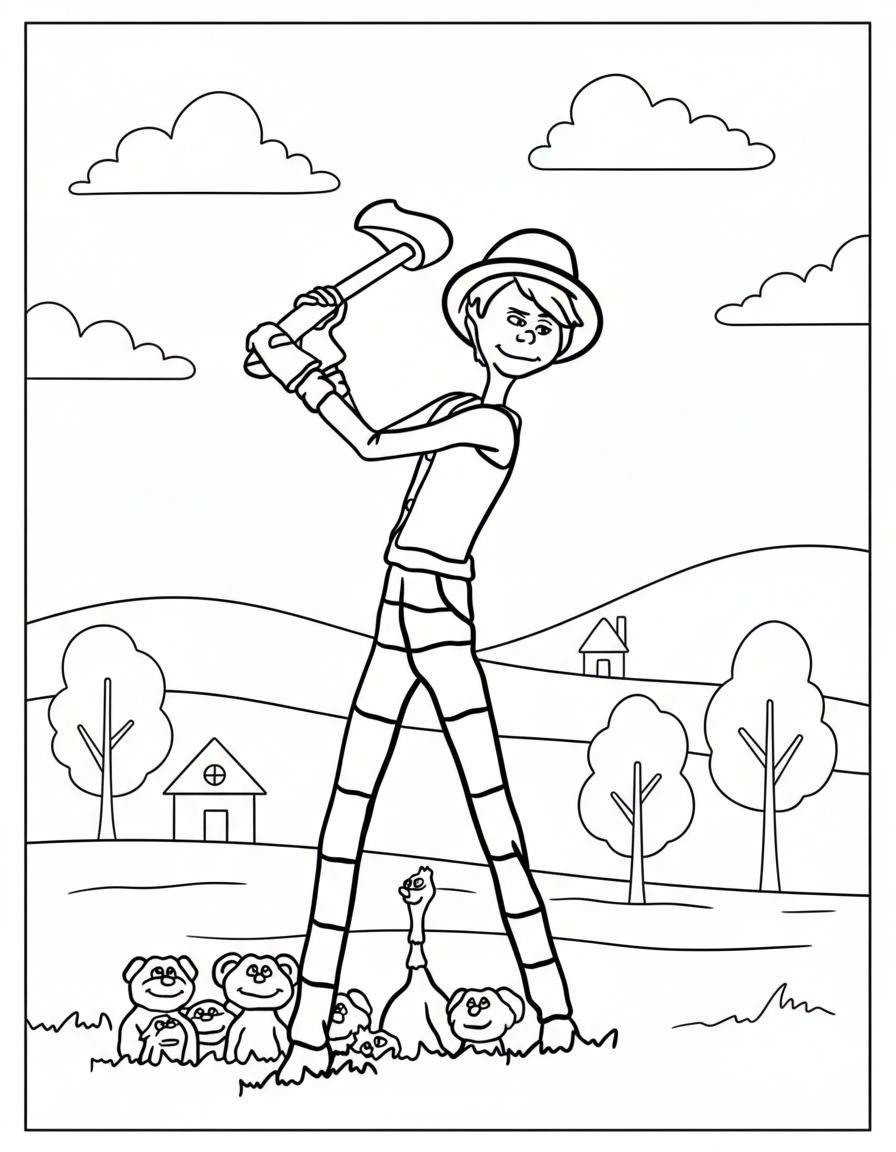 da colorare Lorax disegno facile bambini