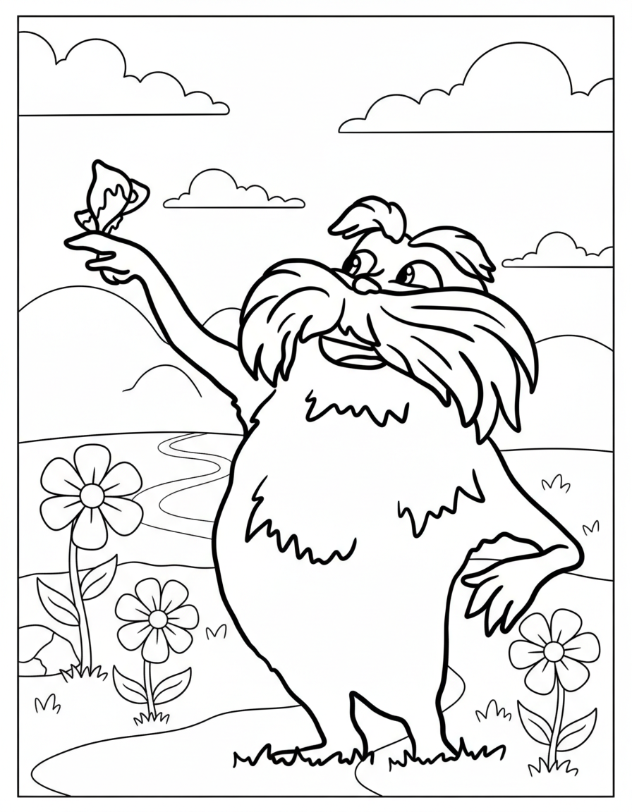 disegni Lorax da colorare online 1