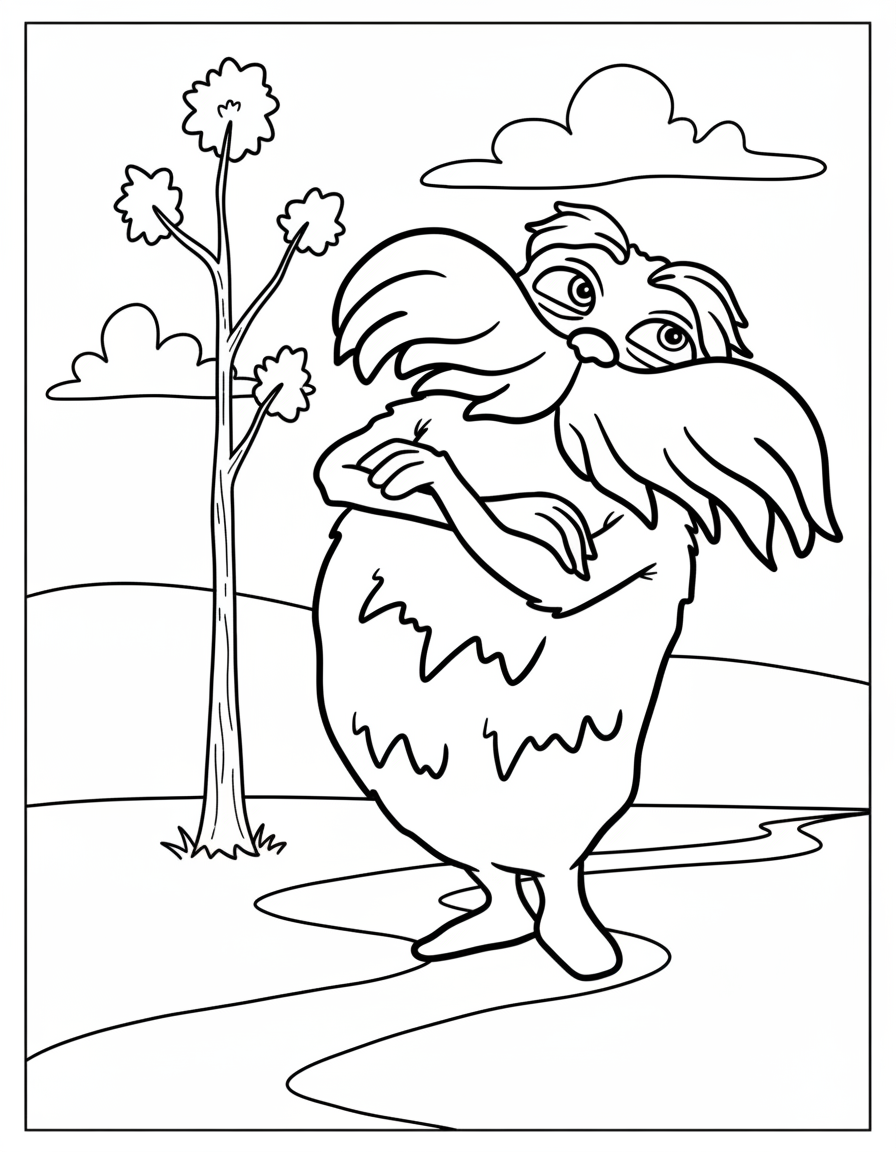 immagini di Lorax da stampare e colorare