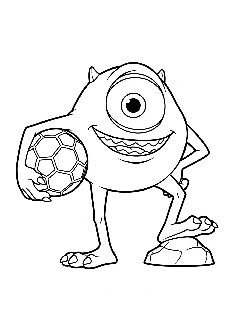 Mike Wazowski 15 disegni Mike Wazowski da colorare pdf