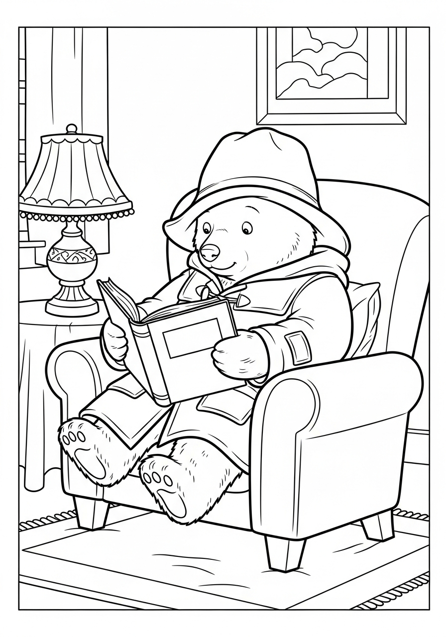 disegno Orso Paddington da colorare