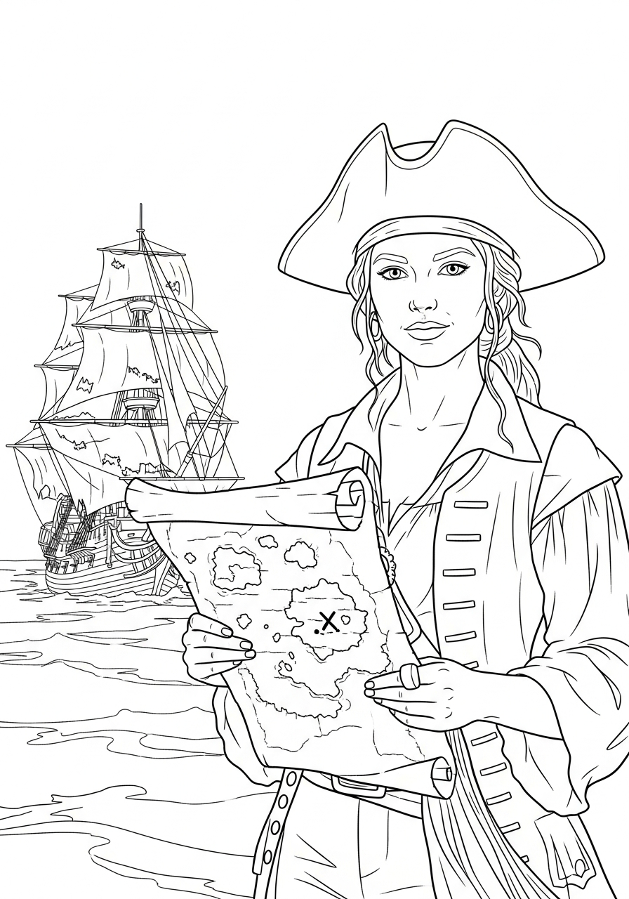 disegni di Pirati dei Caraibi da colorare e stampare