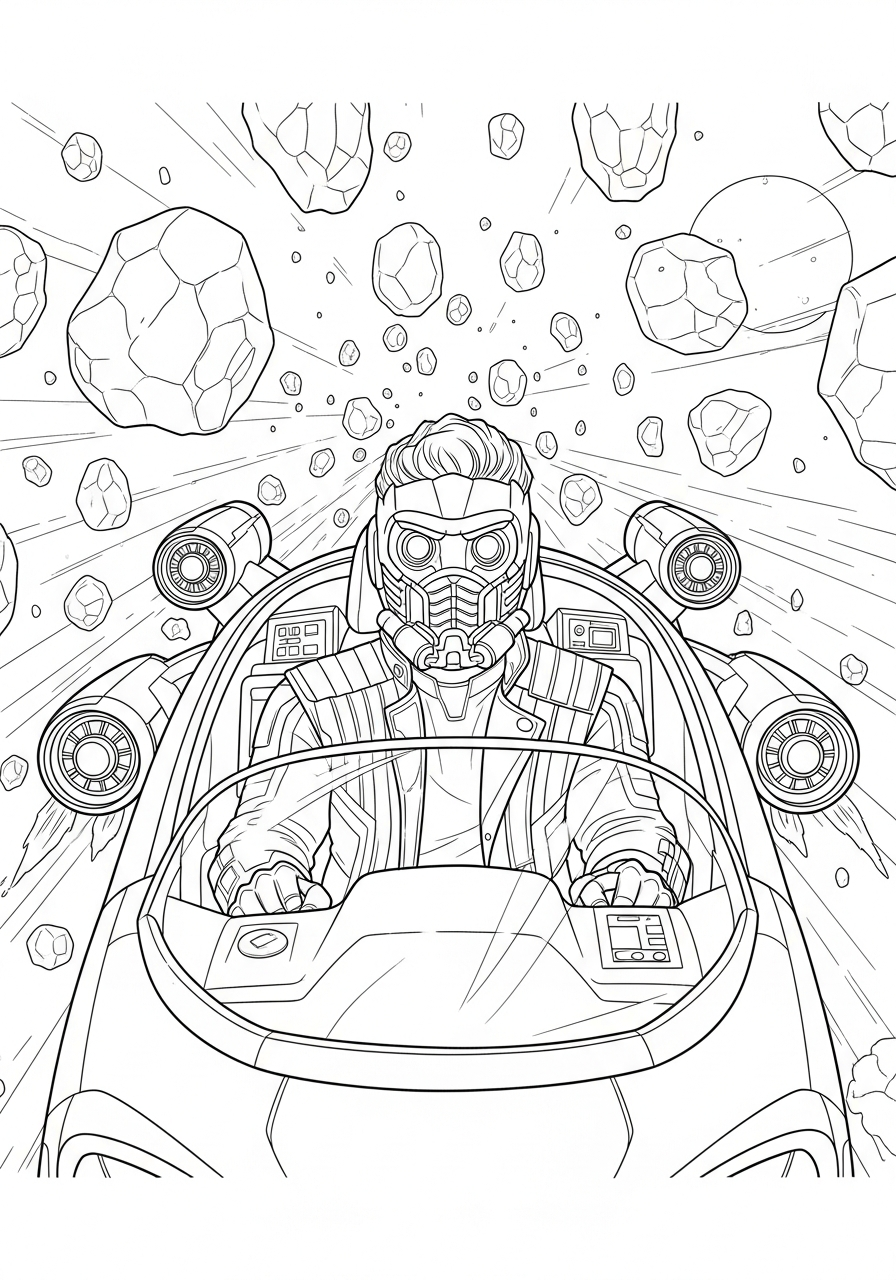 pdf stampare Star Lord da colorare