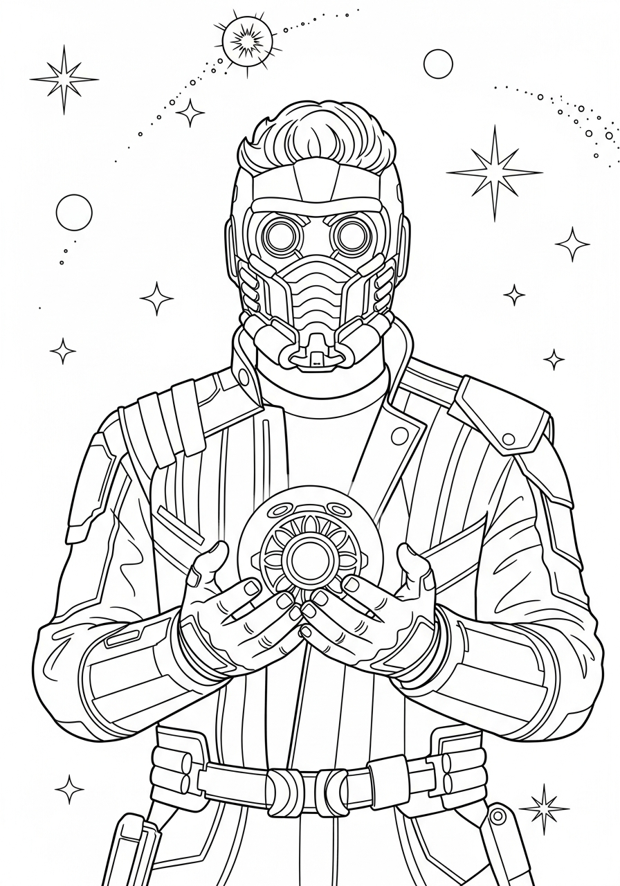 disegno Star Lord da colorare