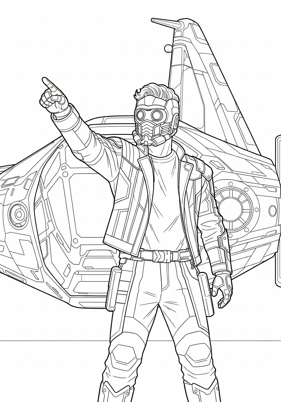 disegni Star Lord da colorare online