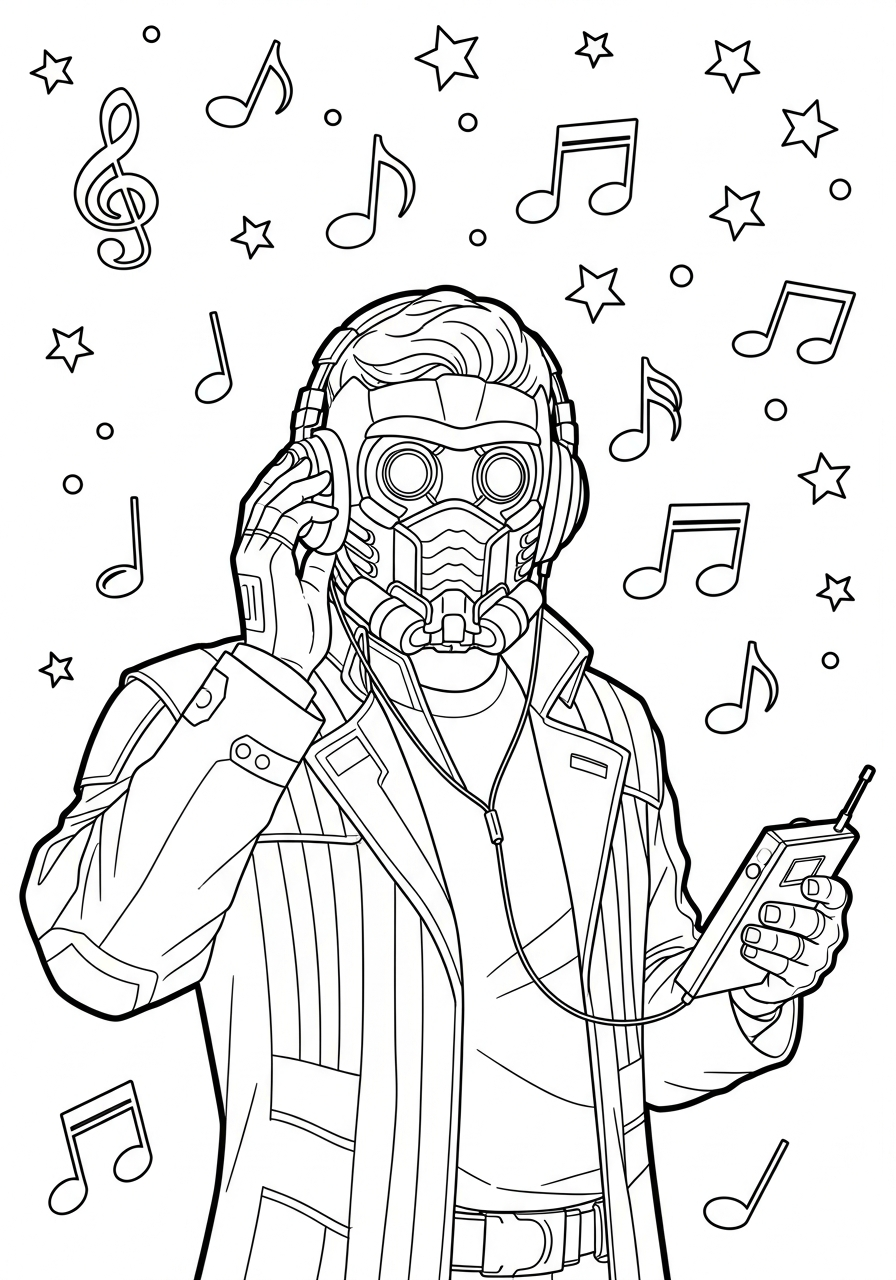 immagine di Star Lord da colorare