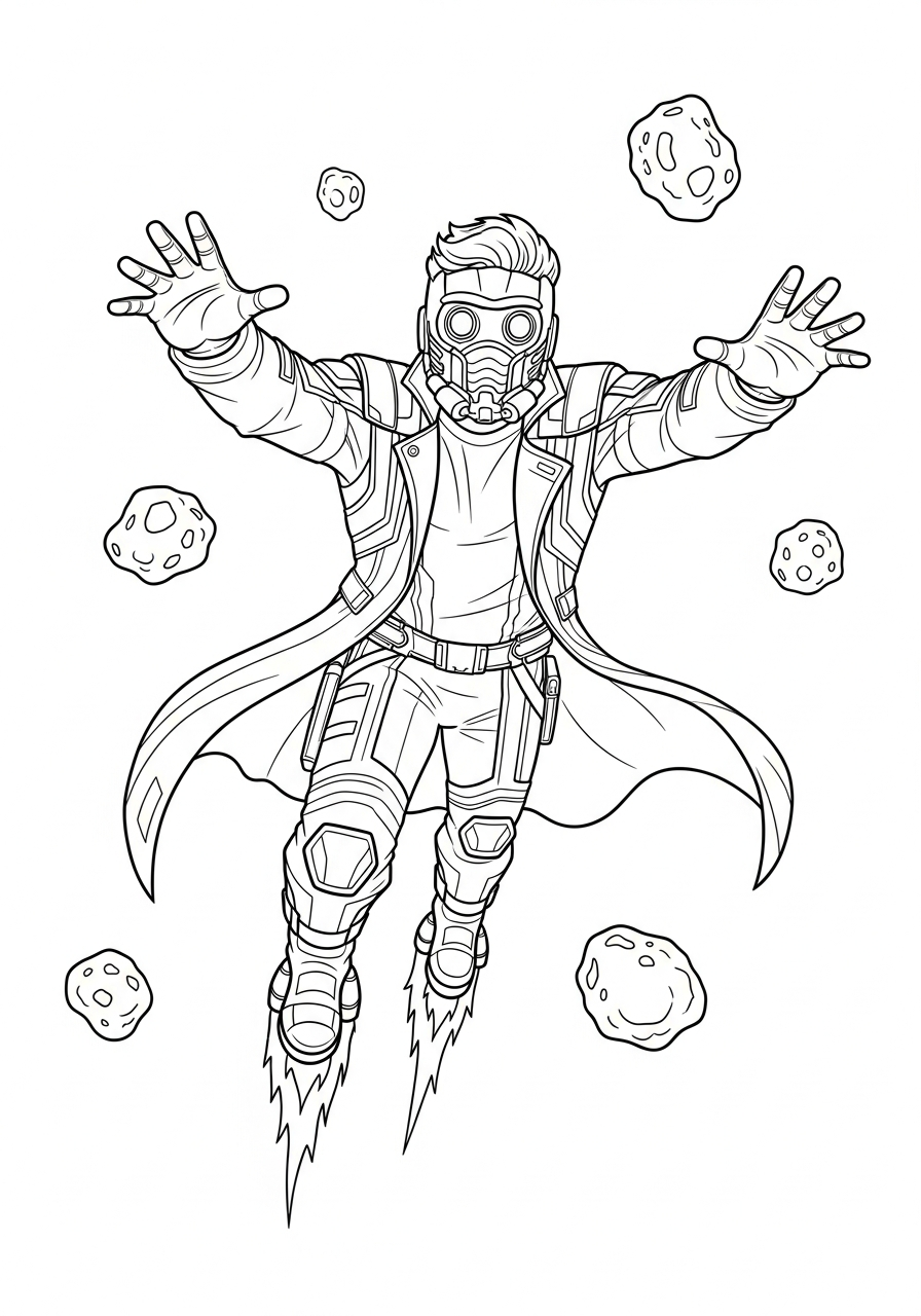 immagine Star Lord da colorare