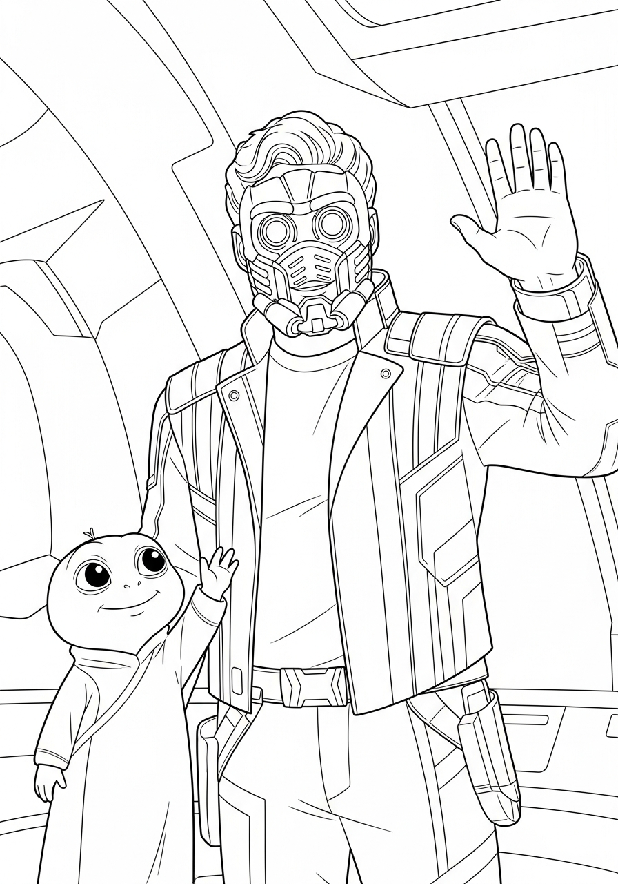 disegni Star Lord da colorare gratis