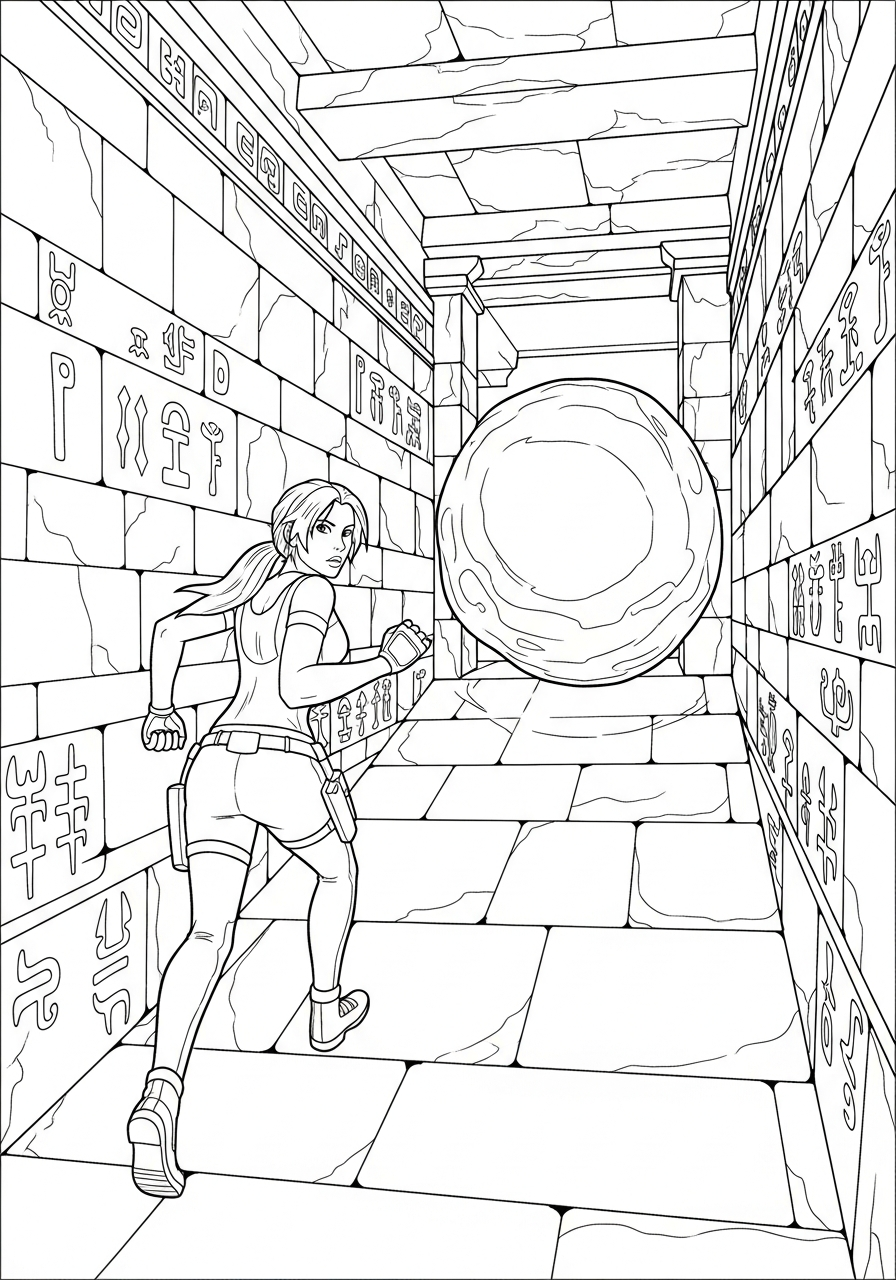 Tomb Raider 11 immagini da colorare di Tomb Raider