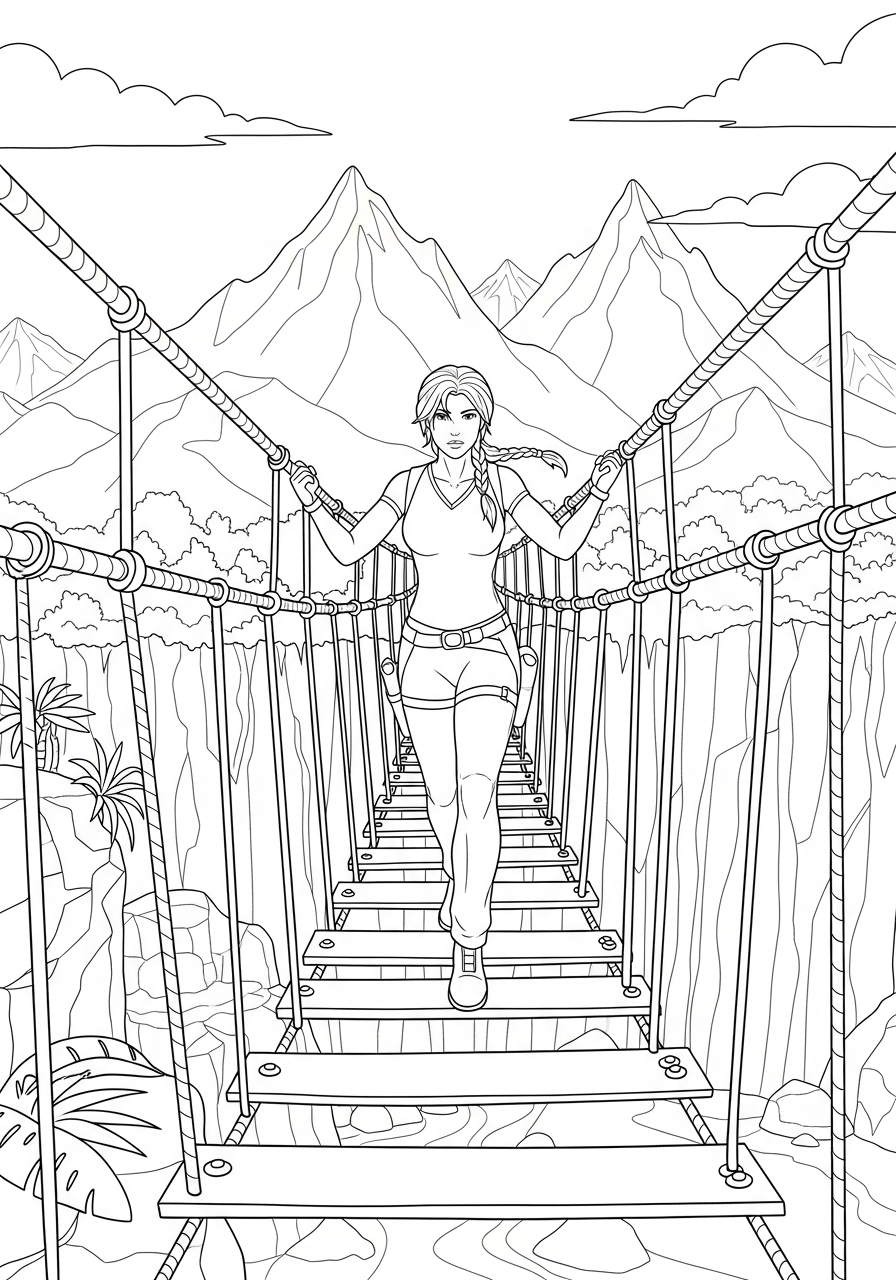 Tomb Raider 10 Tomb Raider da colorare bambini