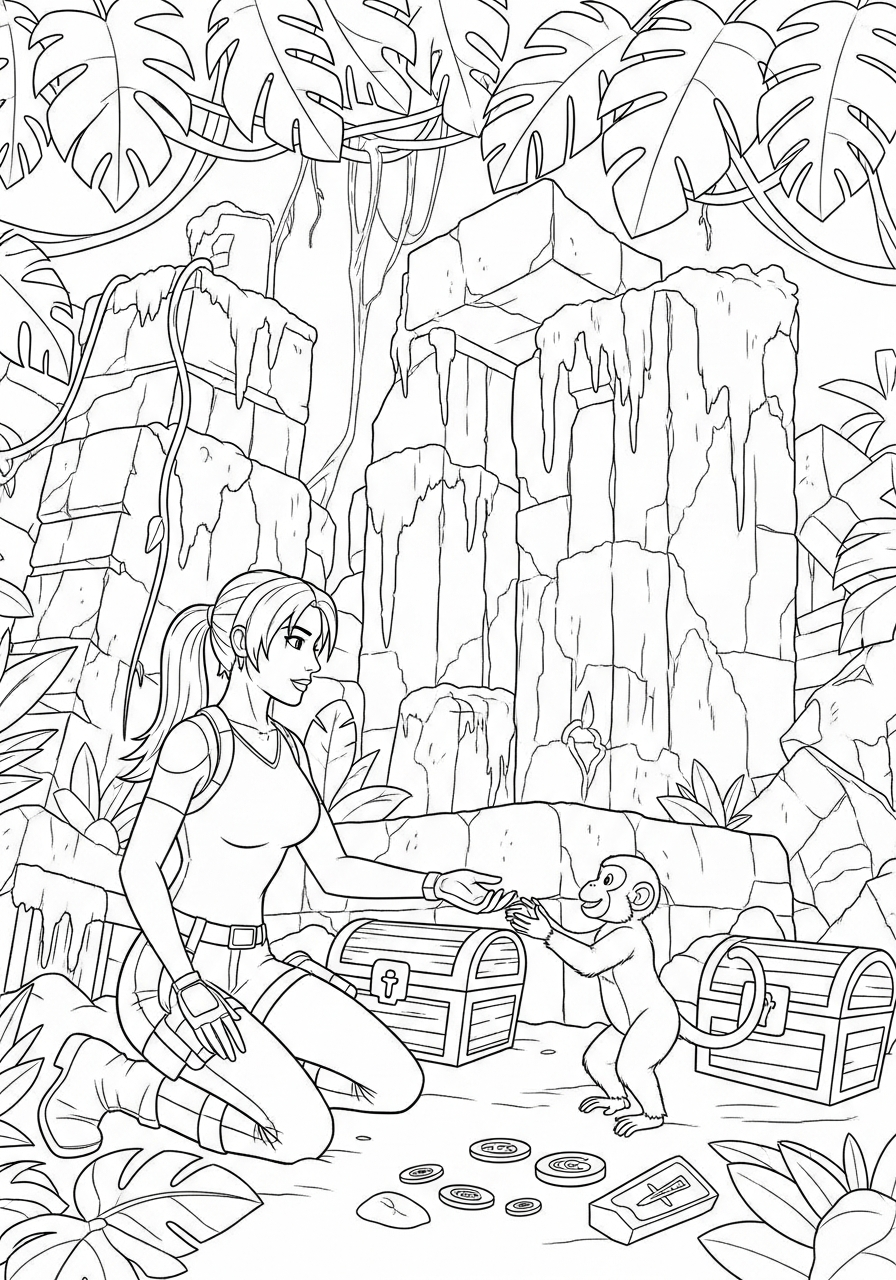 Tomb Raider 5 Tomb Raider da colorare