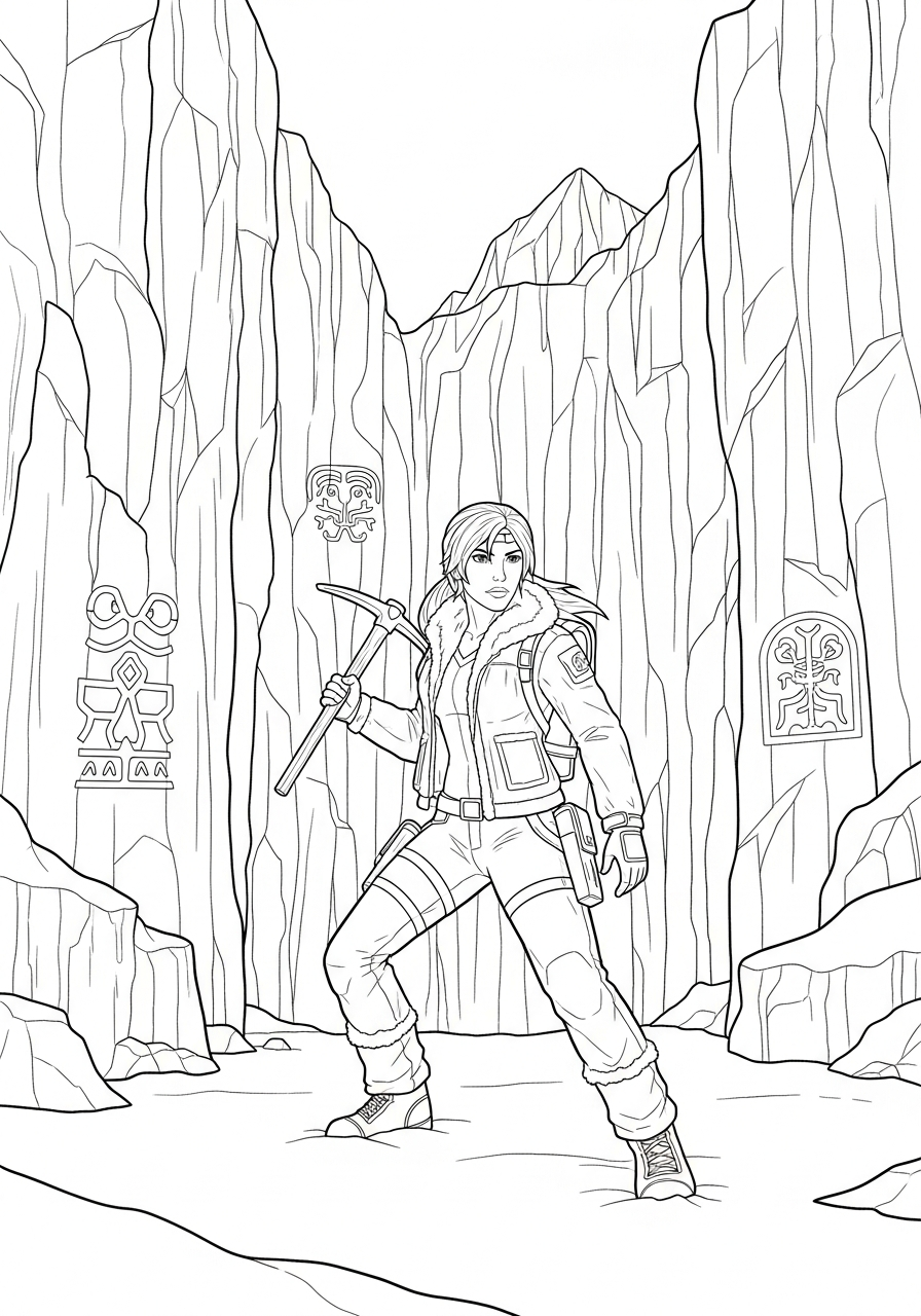 Tomb Raider 4 disegni da colorare Tomb Raider pdf