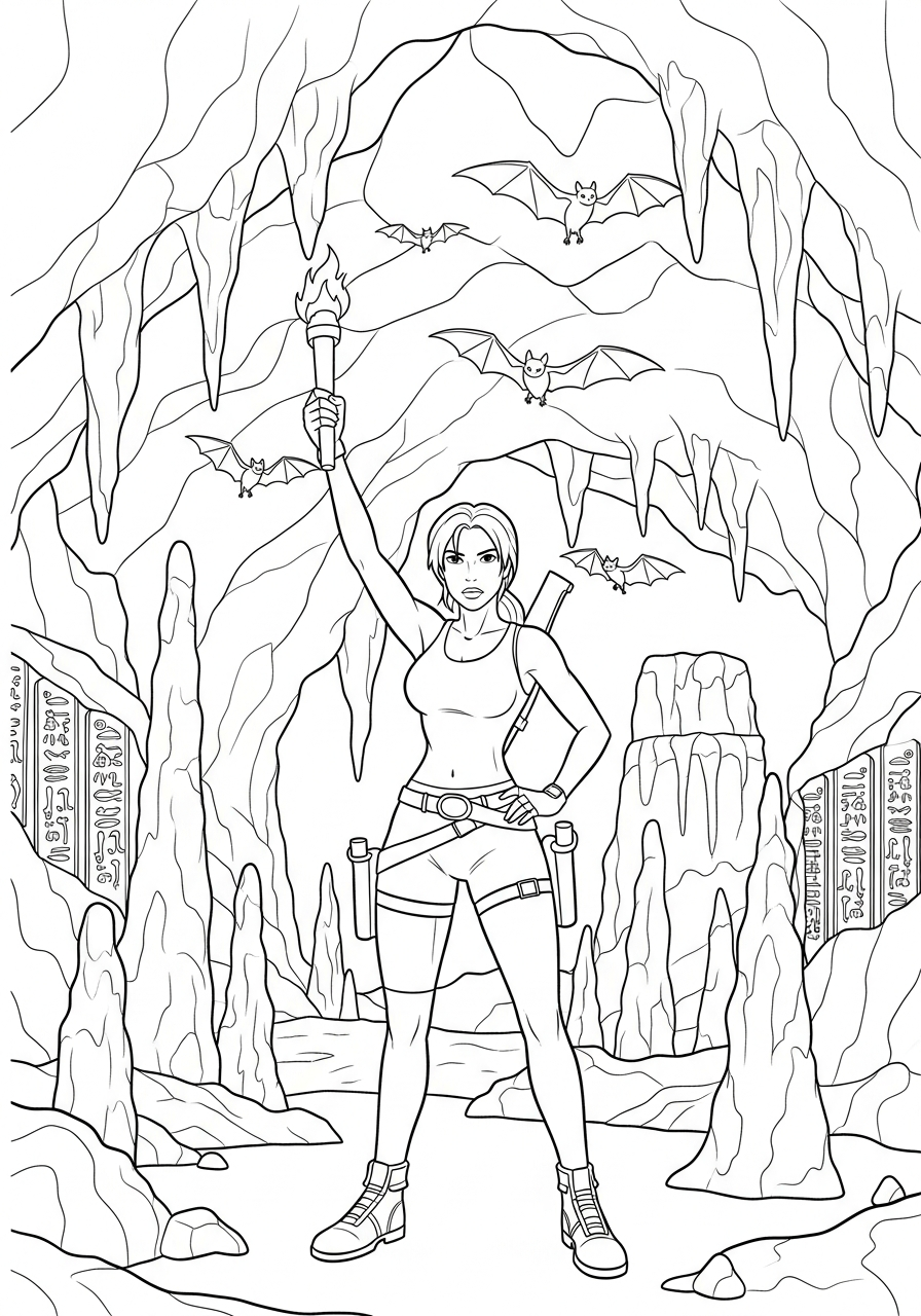 Tomb Raider 19 foto di Tomb Raider da colorare