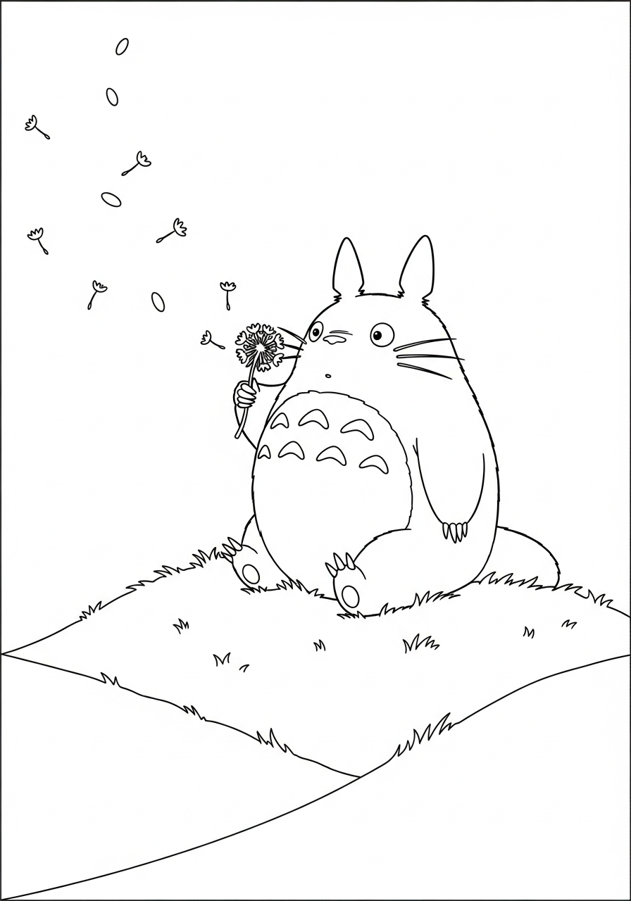 disegni Totoro da colorare online