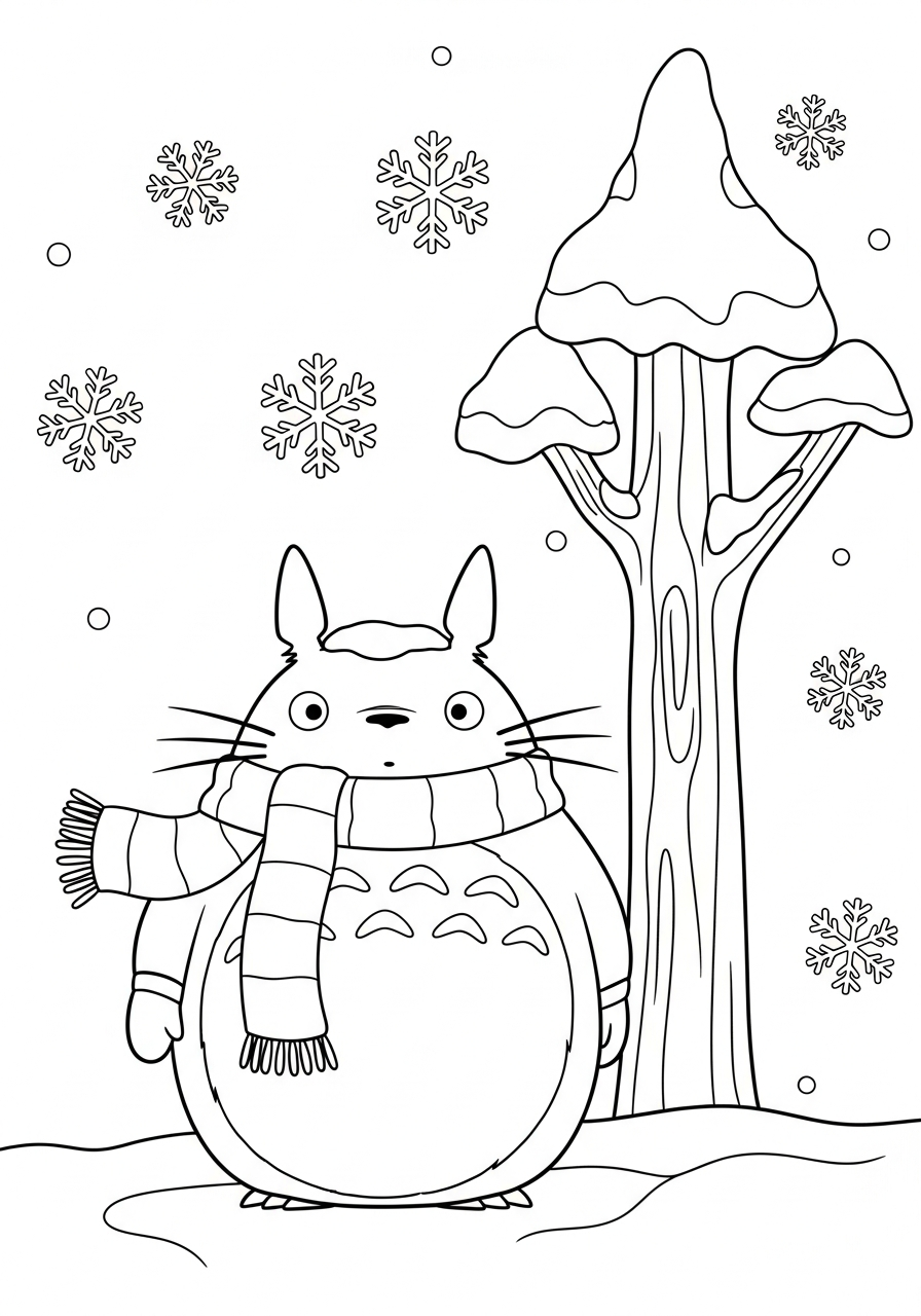 immagini da colorare di Totoro