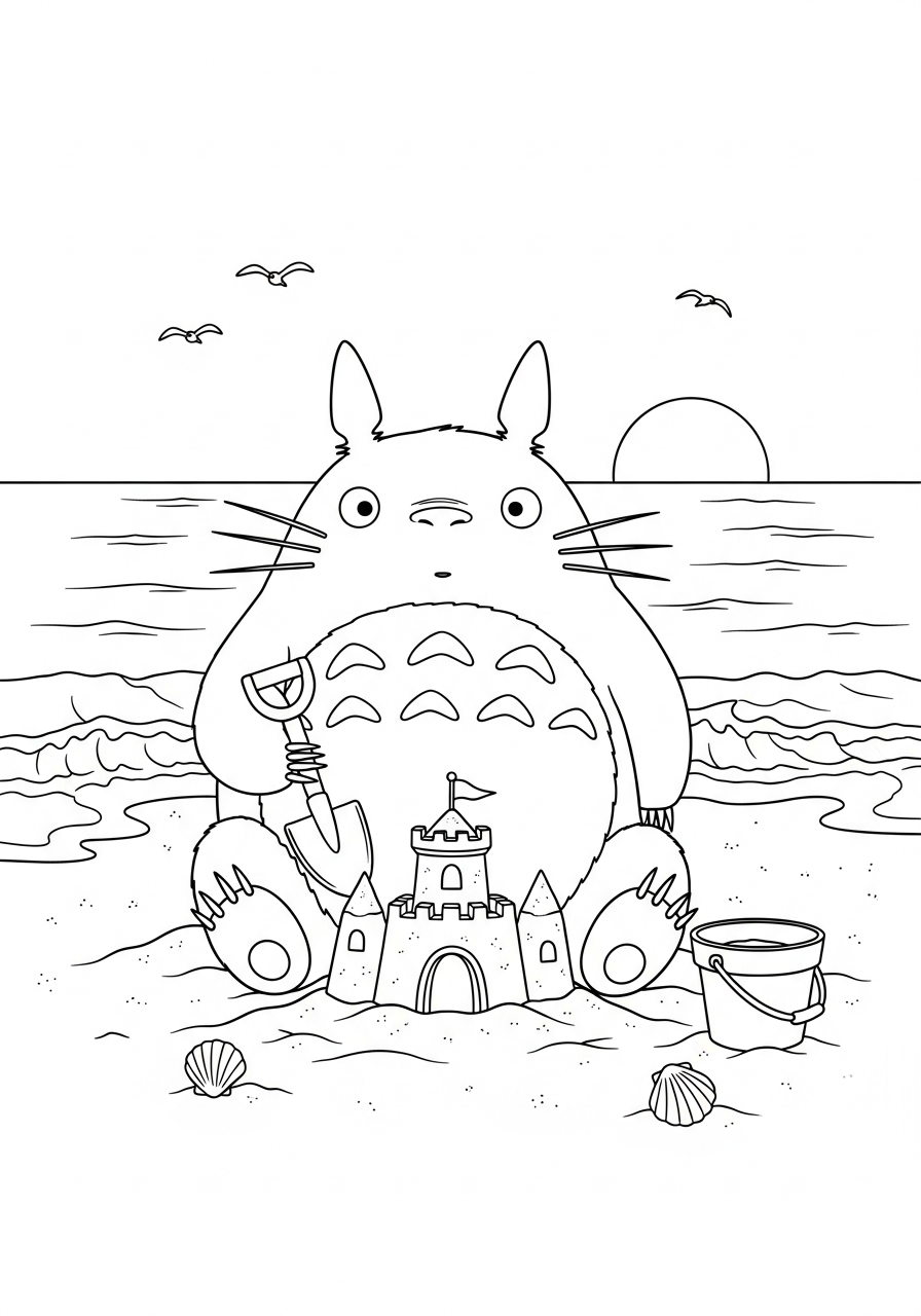 Totoro da colorare