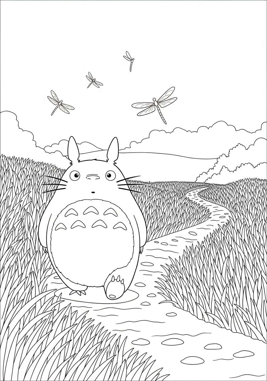 disegno Totoro da colorare e stampare