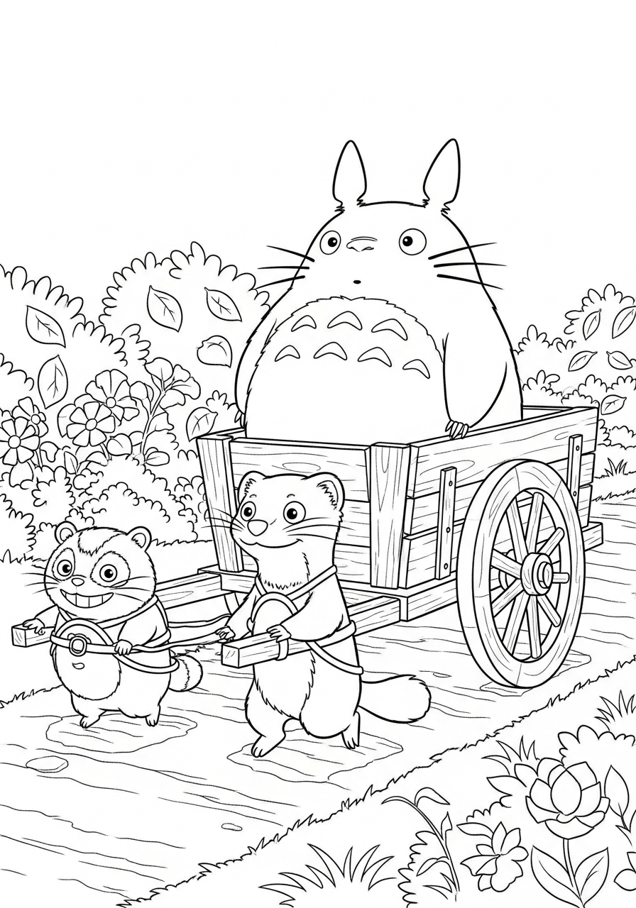 immagini da colorare Totoro gratis