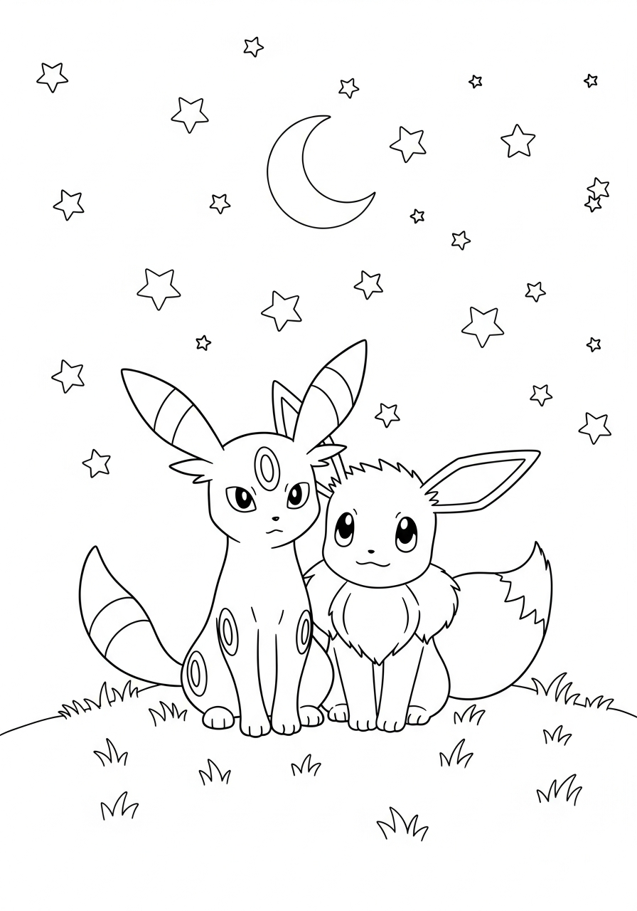 immagini Umbreon da colorare e stampare