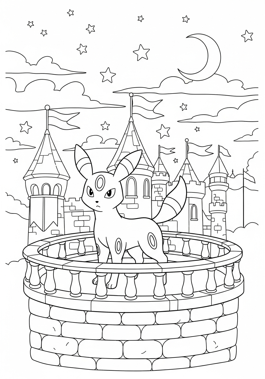 pdf stampare Umbreon da colorare