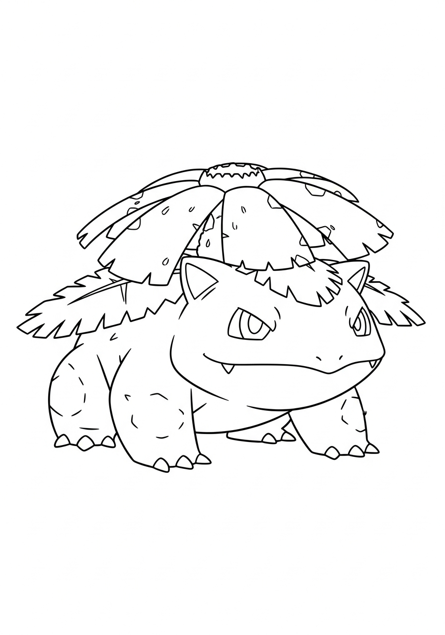 immagini da colorare di Venusaur