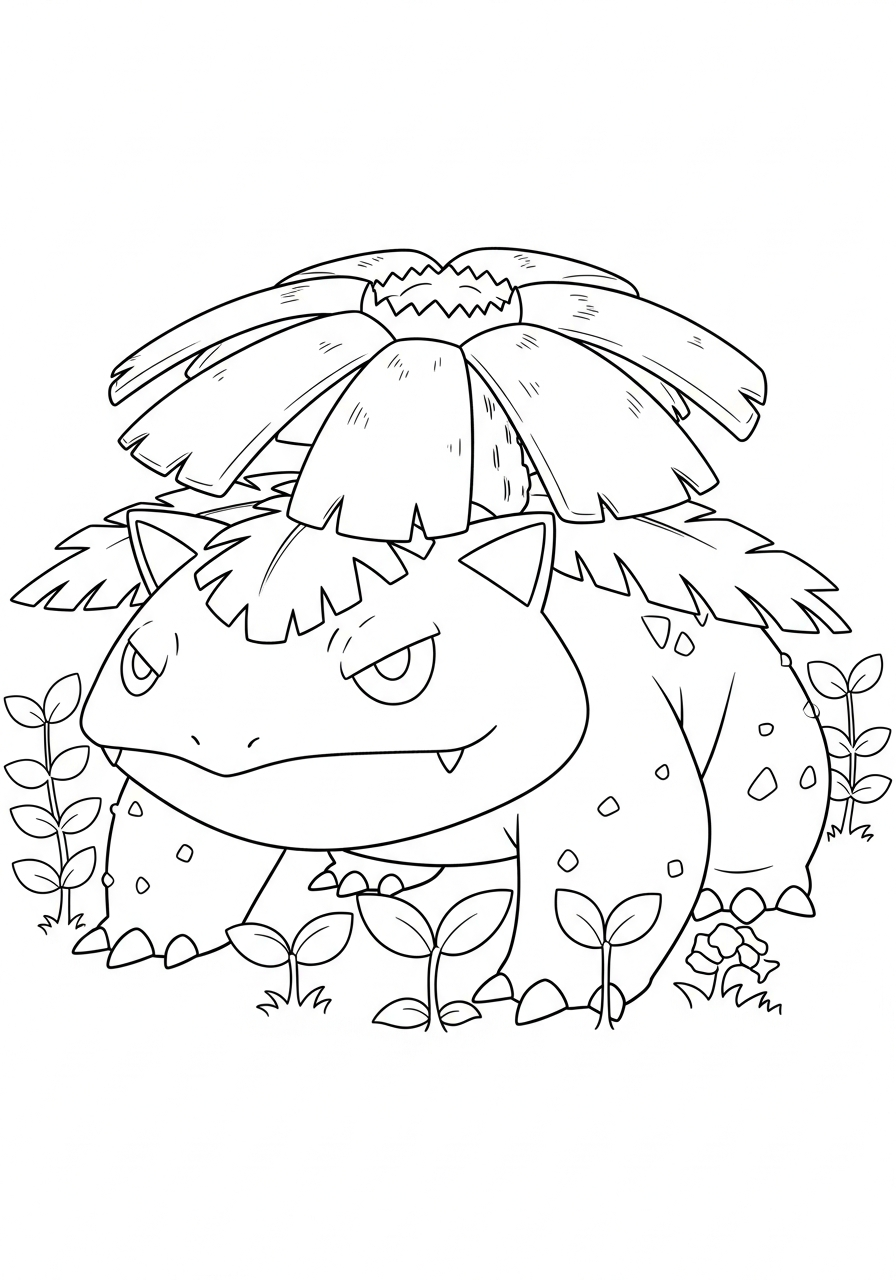 disegni da colorare gratis Venusaur