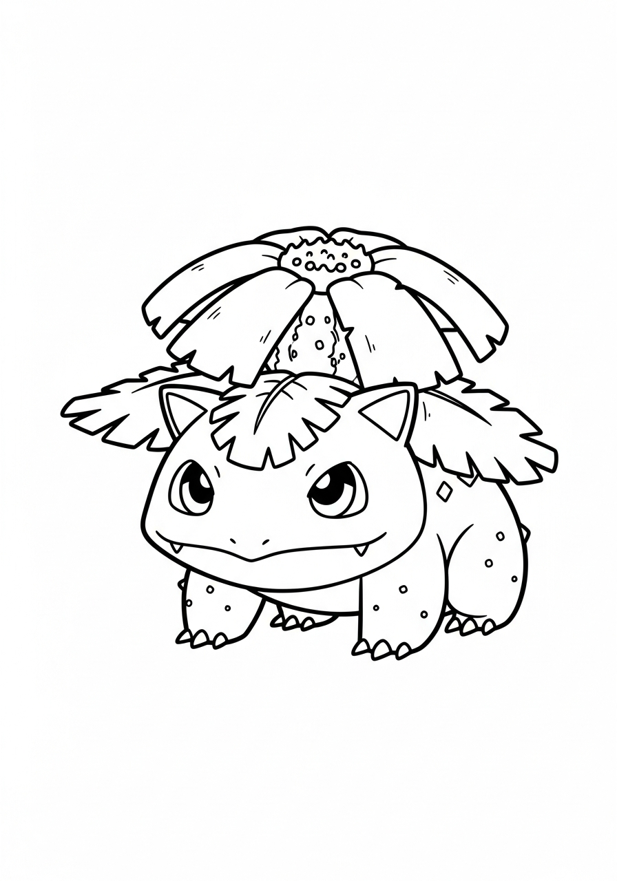 disegni di Venusaur da colorare e stampare gratis 1