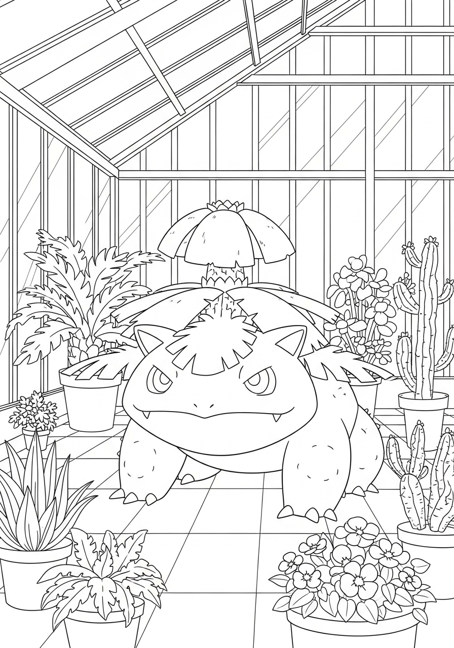 disegni Venusaur da colorare pdf