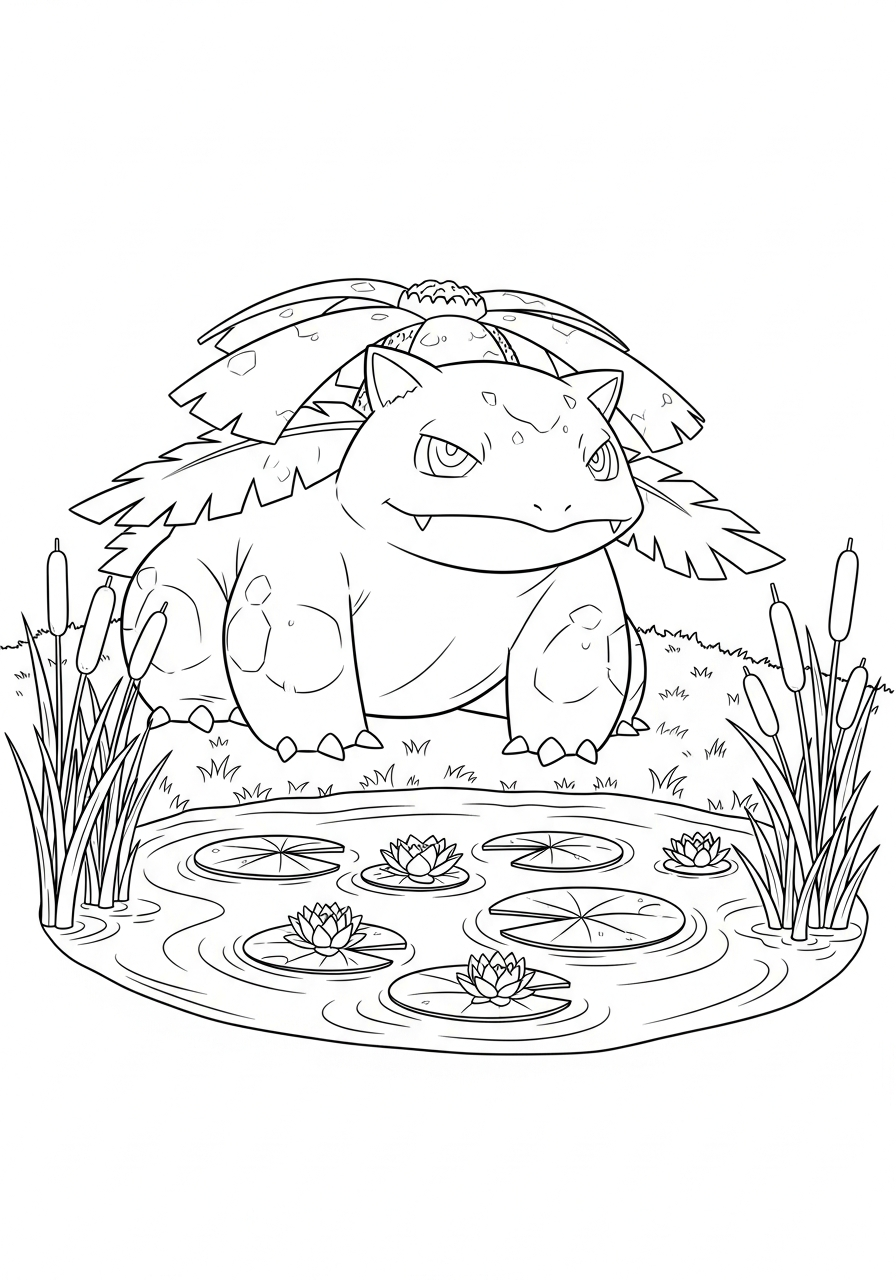 Venusaur da colorare bambini