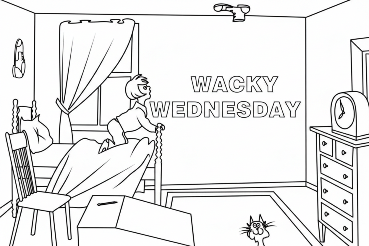 Wacky Wednesday 11 disegni da colorare Wacky Wednesday da stampare