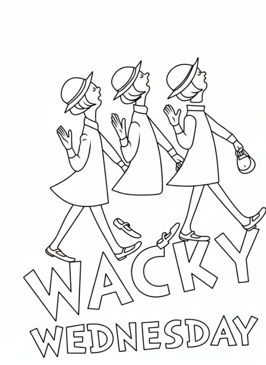 Wacky Wednesday 9 disegni da colorare Wacky Wednesday pdf