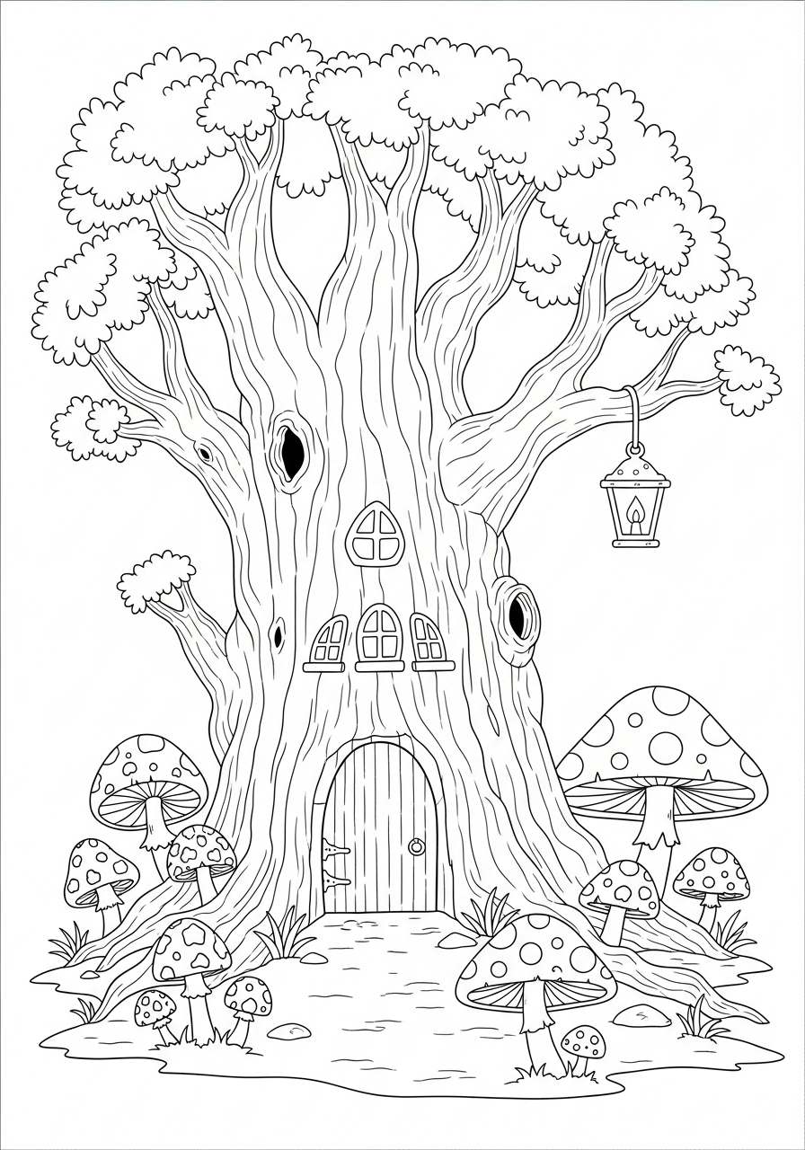 immagini di bosco da colorare per bambini