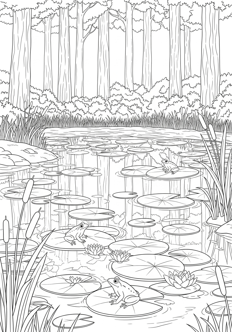 bosco da colorare pdf