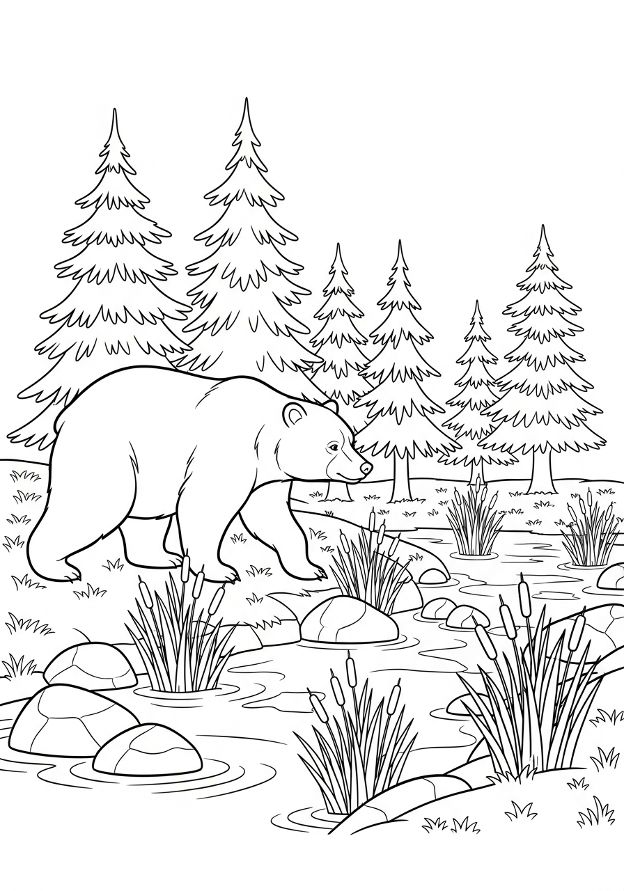 disegni da colorare per bambini pdf bosco