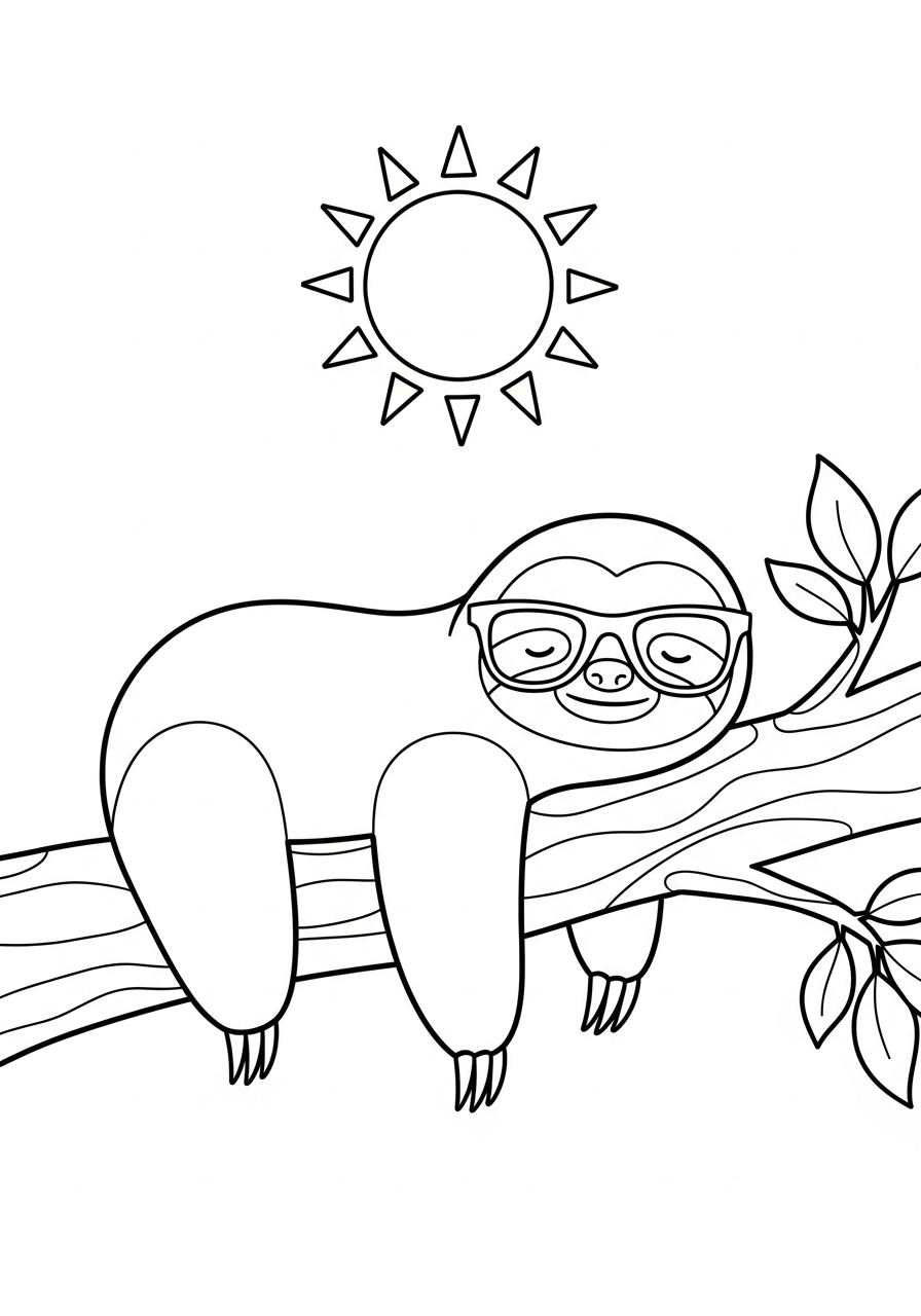 disegni bradipo da colorare online