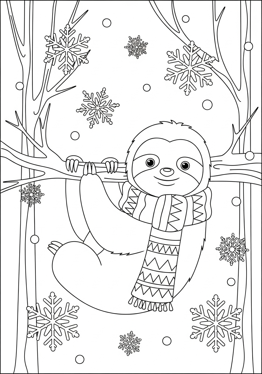 bradipo immagini da colorare per bambini