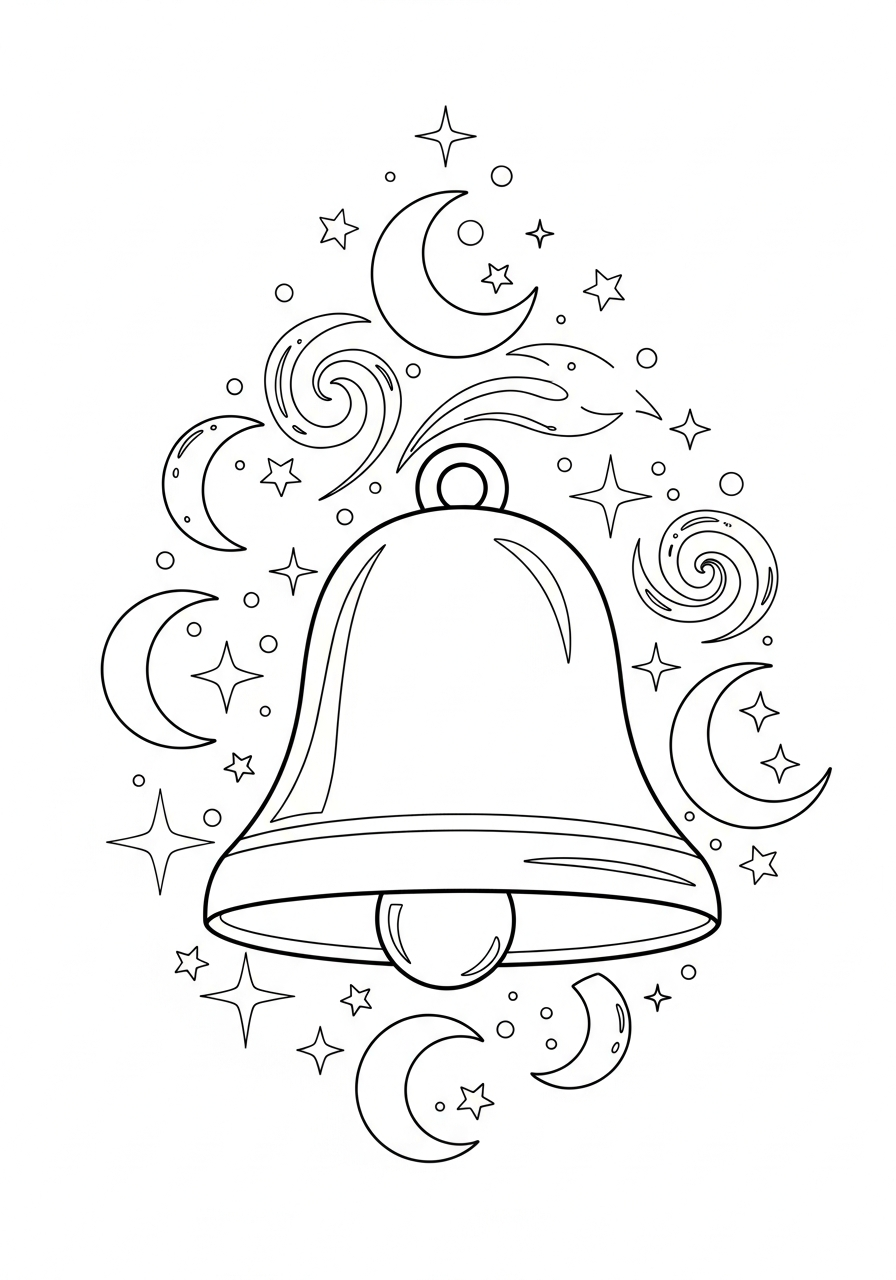 disegno campane da colorare