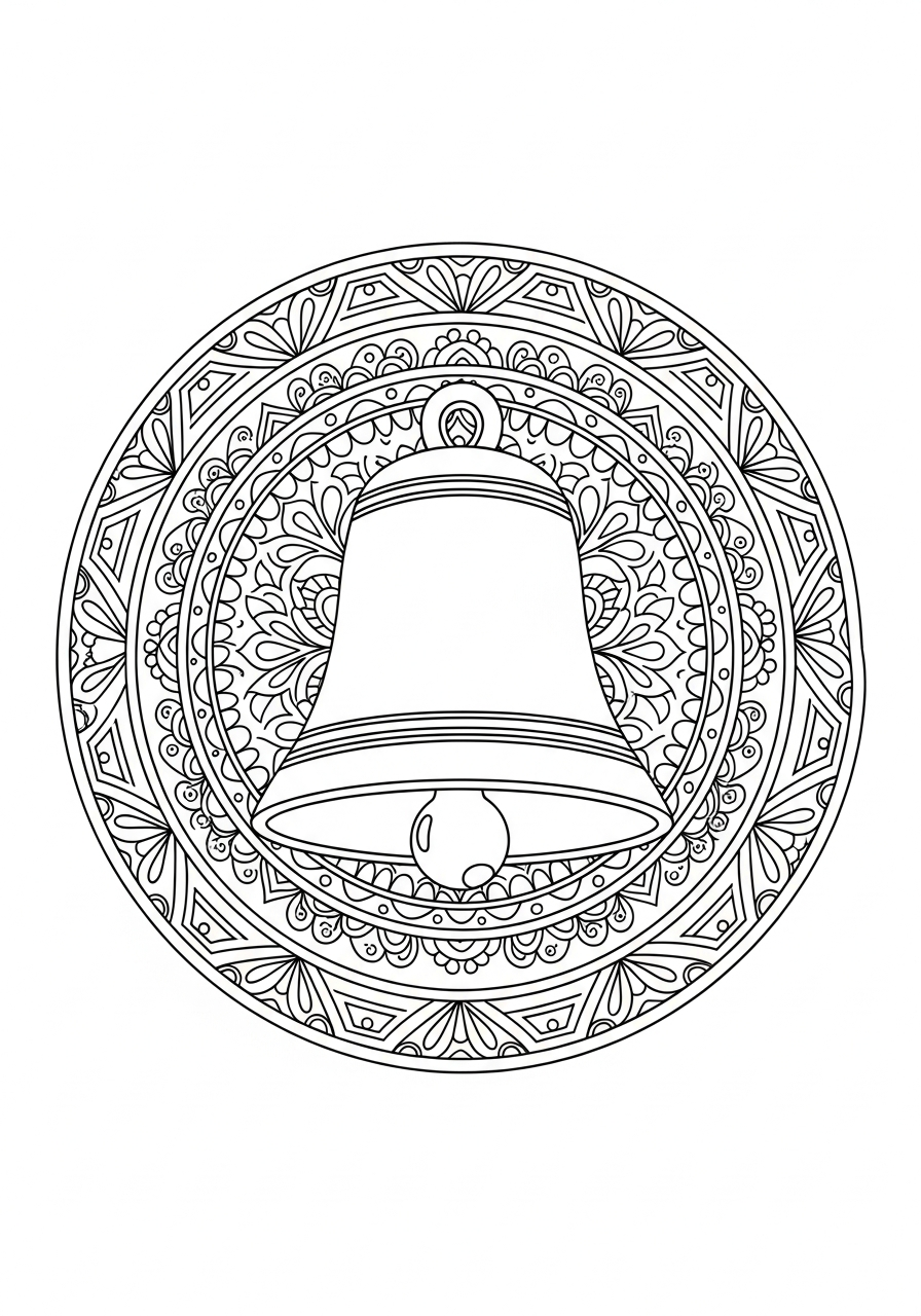 stampe da colorare per bambini campane