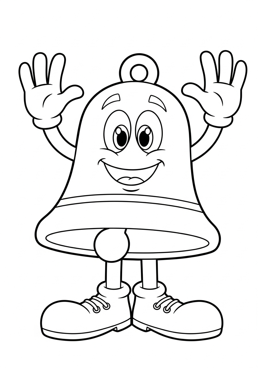 disegni campane facili da colorare