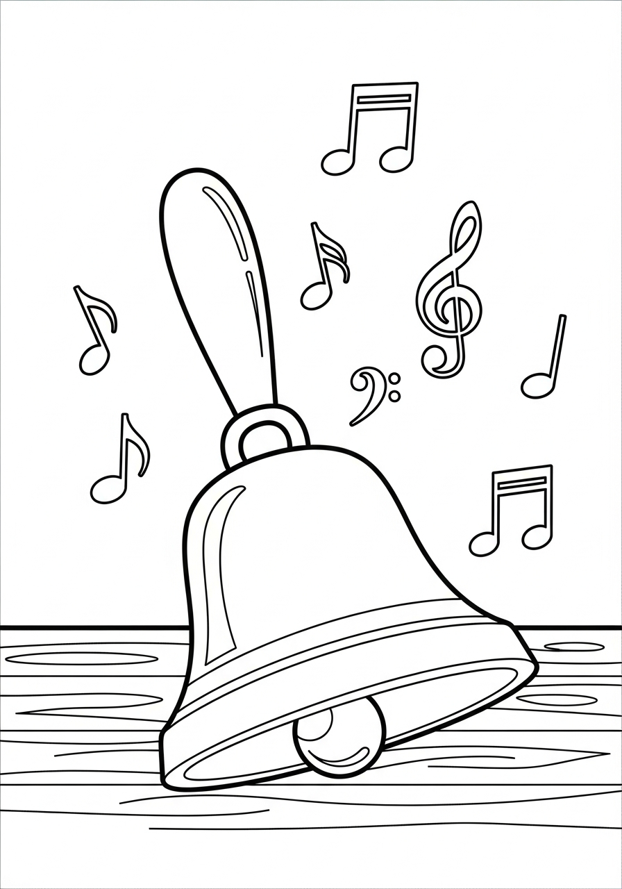 disegni campane da colorare e stampare