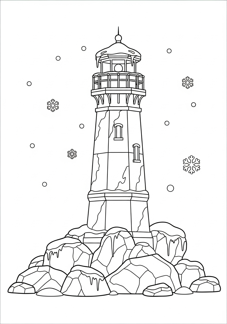 disegni faro da colorare pdf 1