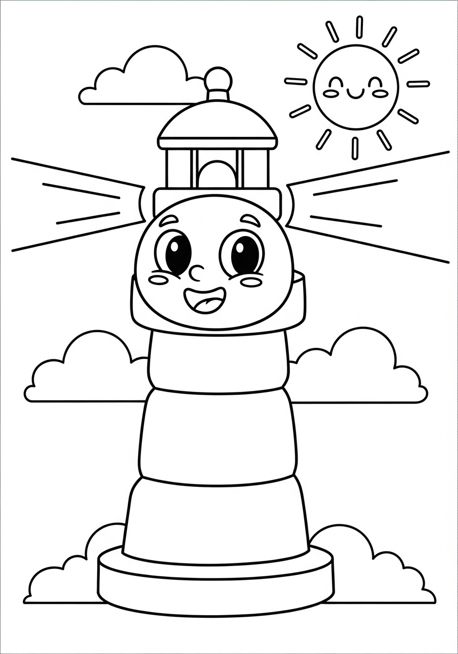 disegni faro da colorare gratis