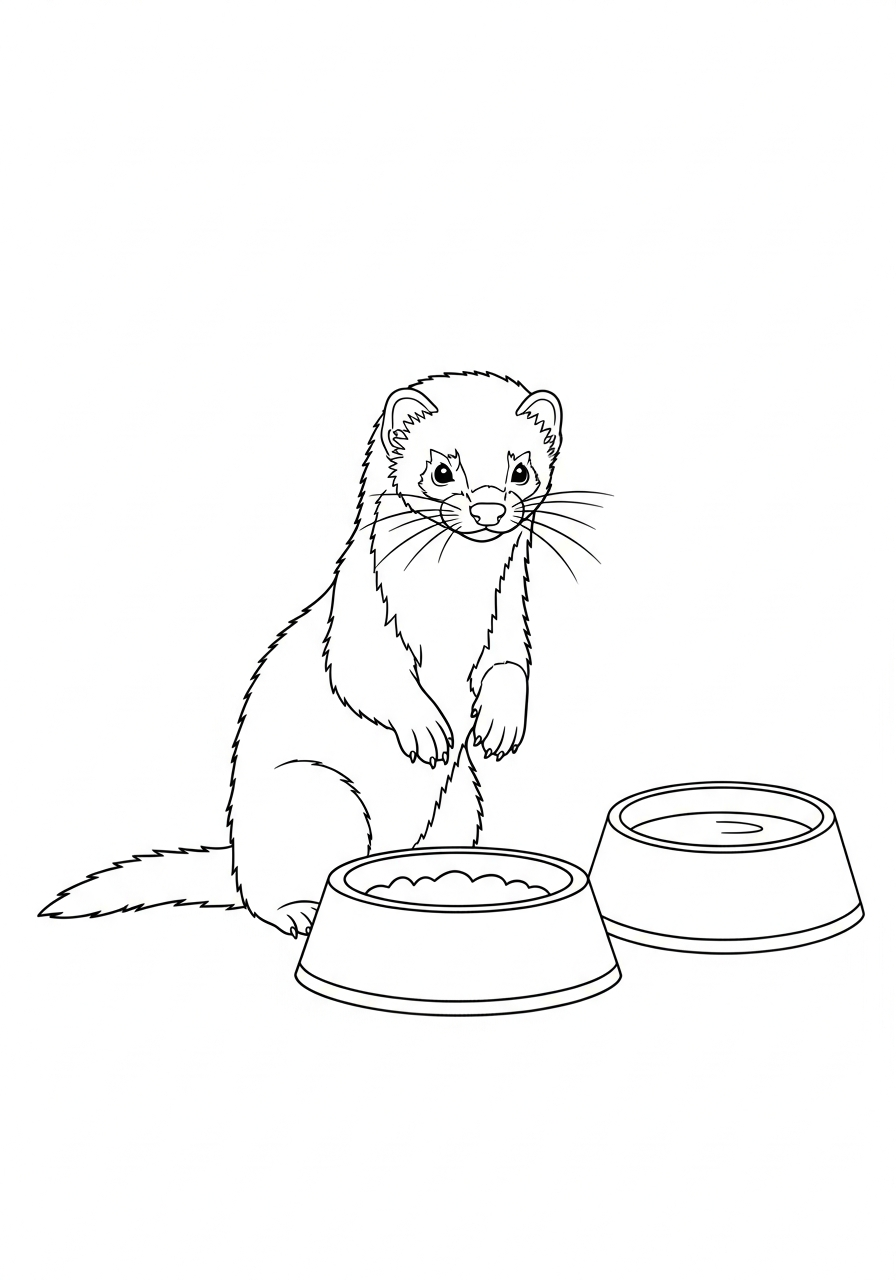Furetto 11 disegni da colorare gratis per bambini di furetto
