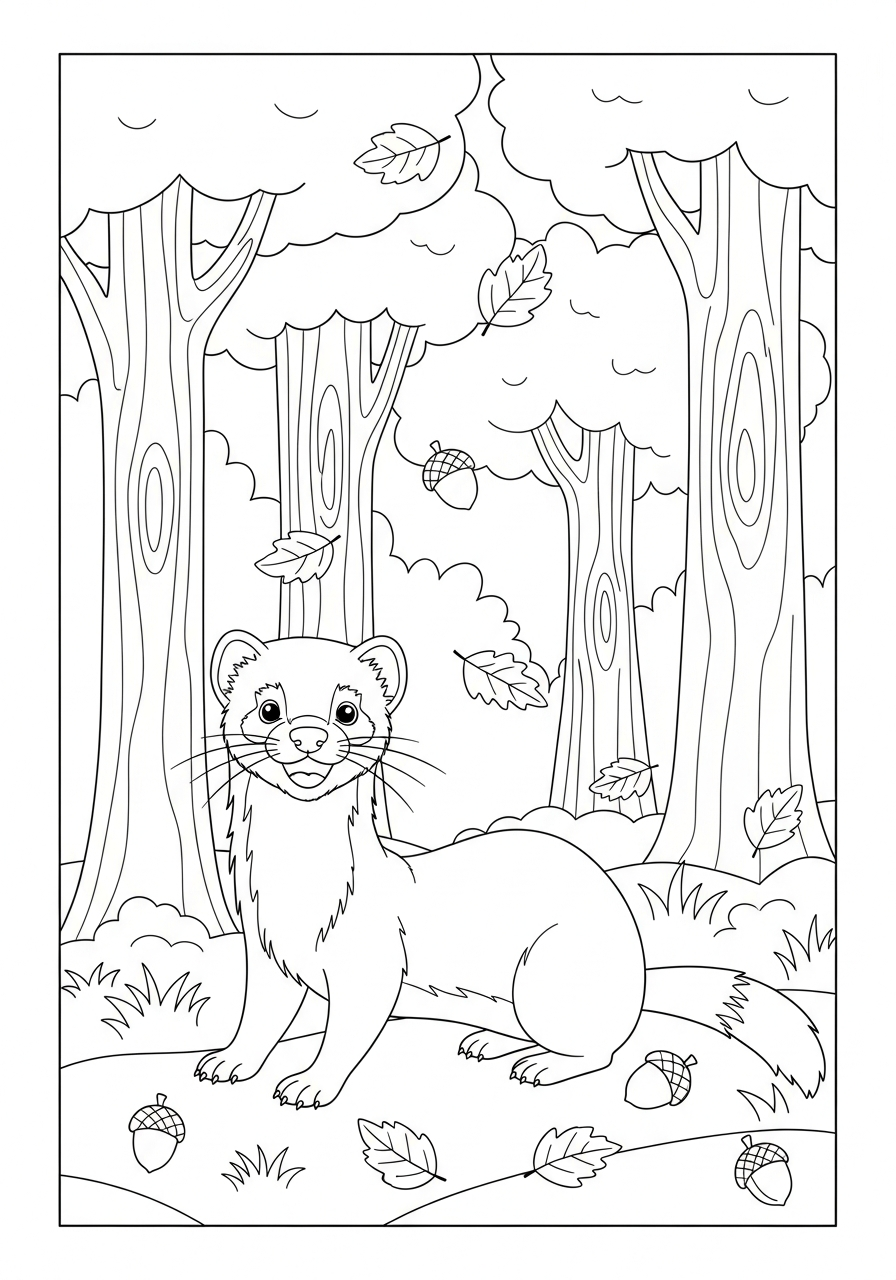 Furetto 8 immagini furetto da colorare e stampare