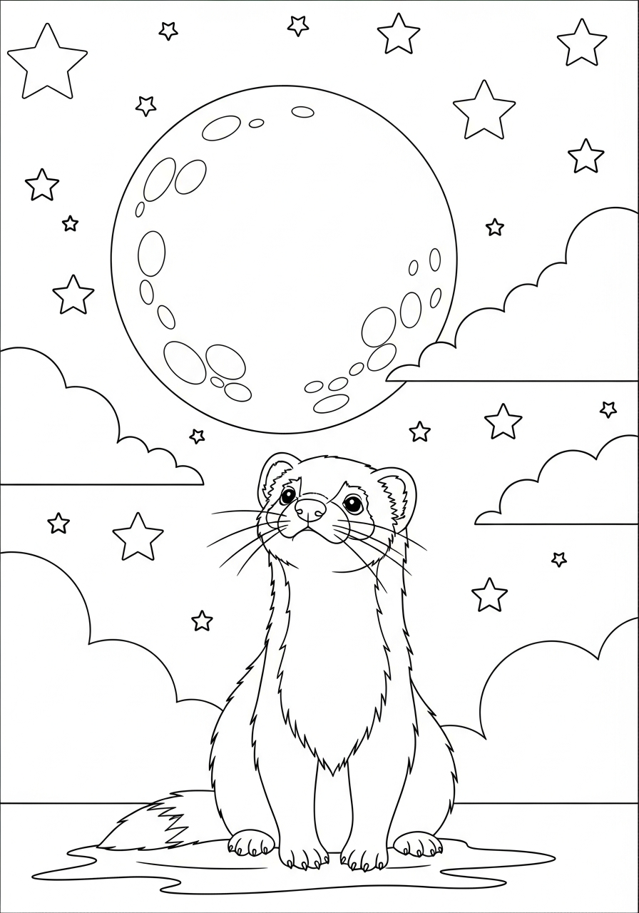 Furetto 6 furetto da colorare e stampare pdf