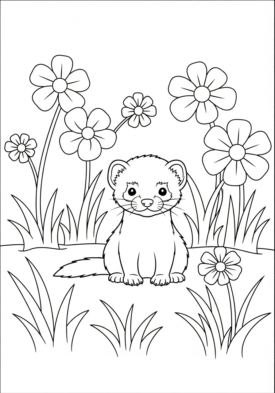 Furetto 18 disegni da colorare furetto