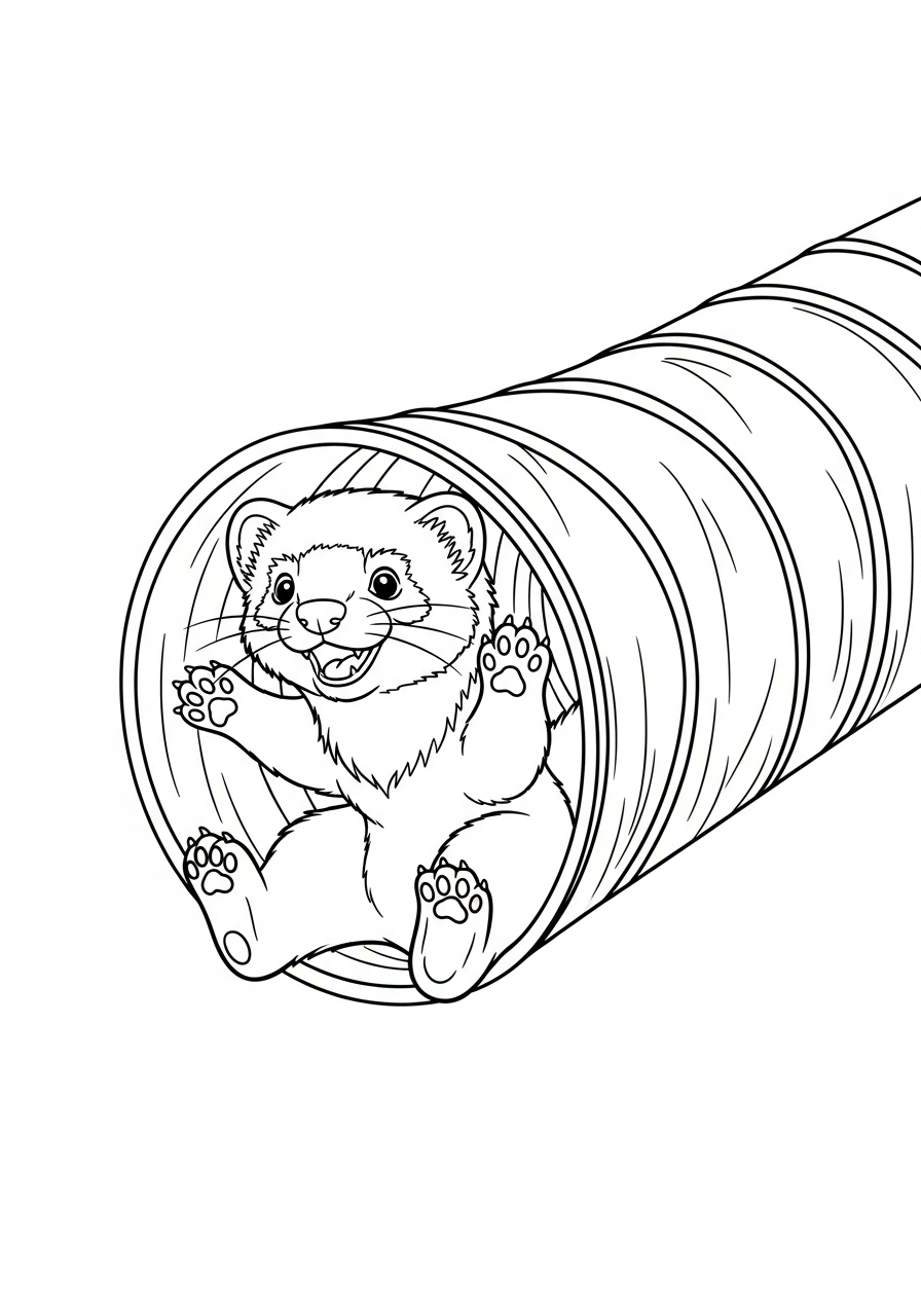 Furetto 17 disegni da colorare gratis per bambini di furetto 1