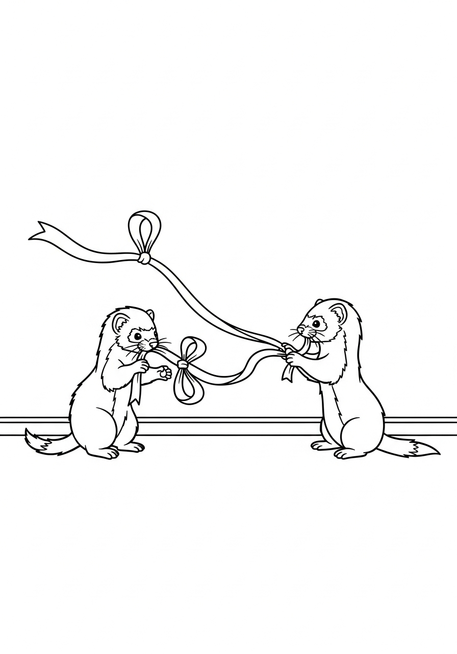 Furetto 14 disegni furetto da colorare e stampare