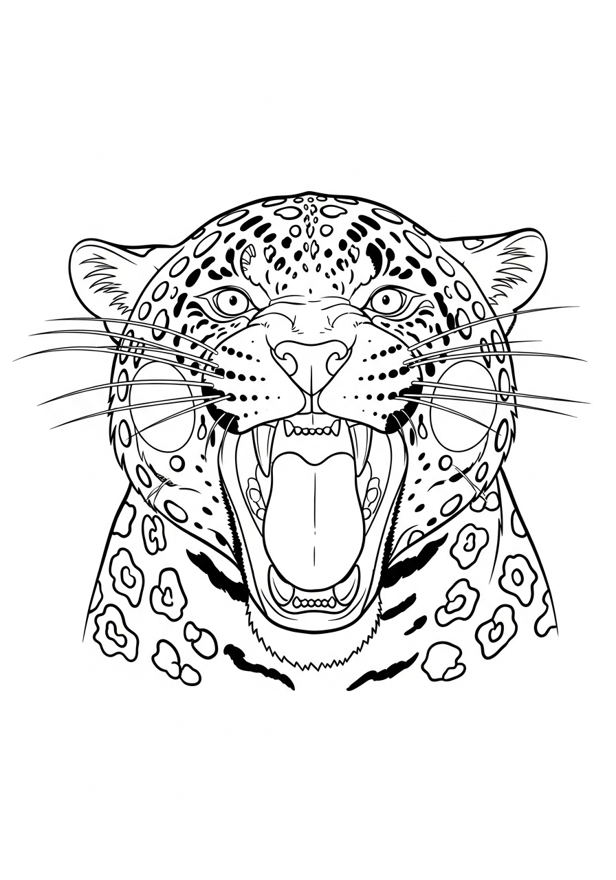 disegni giaguaro da colorare